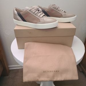 Burberry women's plaid sneakers